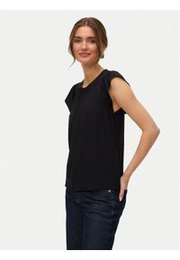 Vero Moda Bluzka Bella 10325248 Czarny Standard Fit. Kolor: czarny. Materiał: wiskoza
