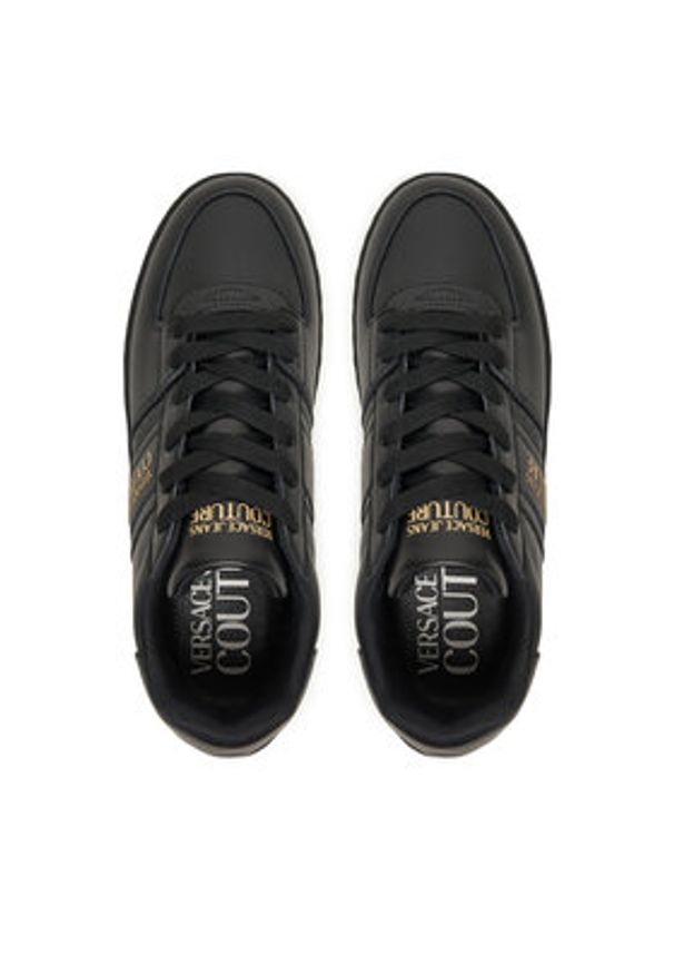 Versace Jeans Couture Sneakersy 79VA3SJ7 Czarny. Kolor: czarny. Materiał: skóra