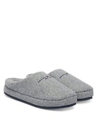 TOMMY HILFIGER - Tommy Hilfiger Kapcie Felt House FM0FM05614 Szary. Kolor: szary. Materiał: materiał #6