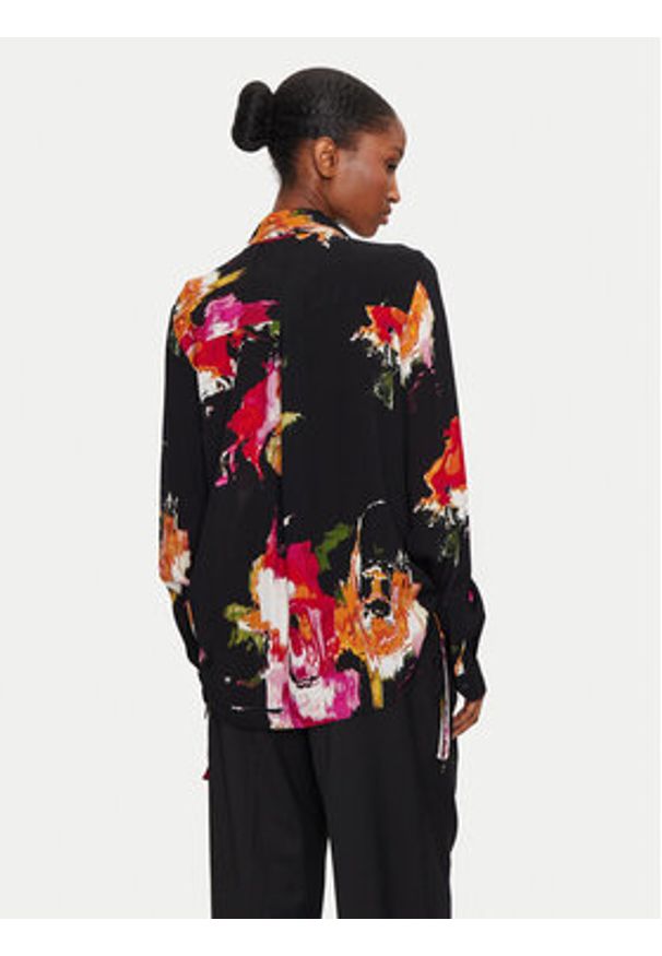 Desigual Koszula Nogoya 24WWCW15 Czarny Regular Fit. Kolor: czarny. Materiał: wiskoza