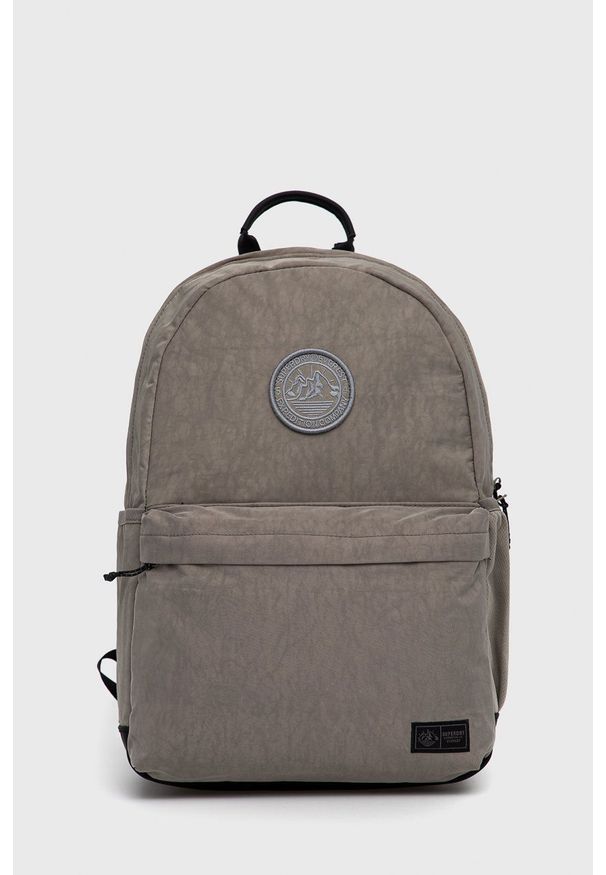 Superdry Plecak męski kolor szary duży gładki. Kolor: szary. Wzór: gładki