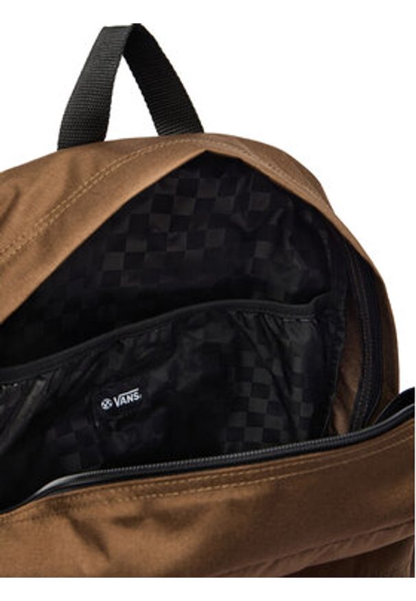 Vans Plecak VN000H4ZFST1 Brązowy. Kolor: brązowy. Materiał: materiał