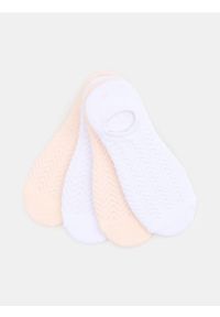 Sinsay - Bawełniane stopki 4 pack - biały. Kolor: biały. Materiał: bawełna #1