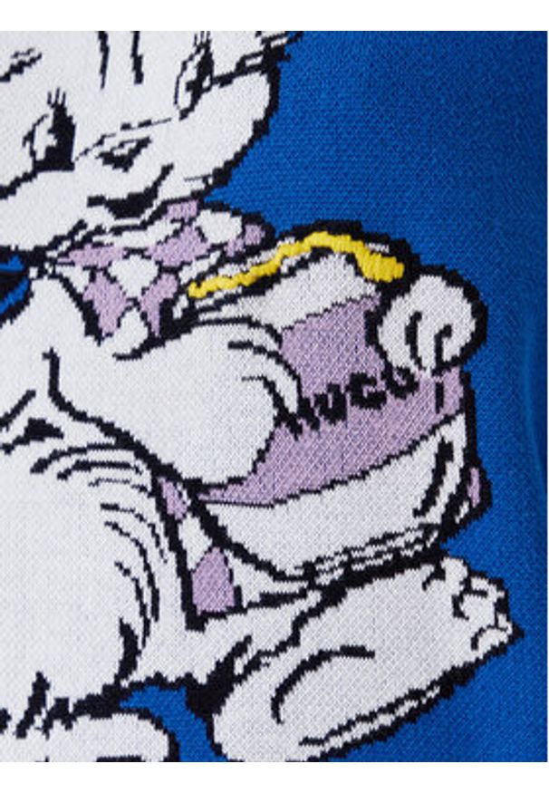 Hugo - HUGO Sweter Seted 50543019 Niebieski Regular Fit. Kolor: niebieski. Materiał: bawełna