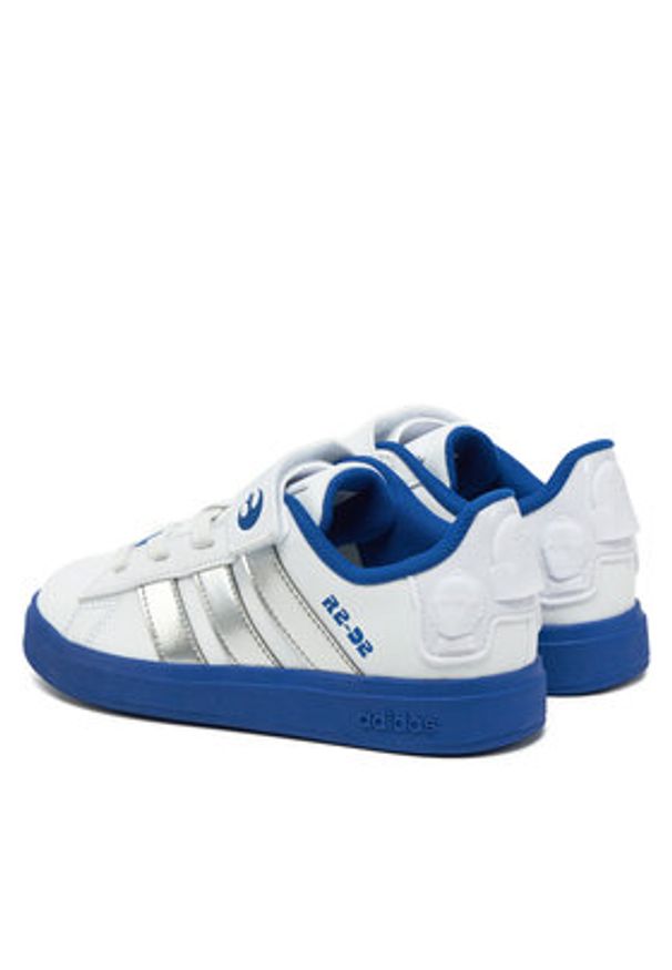 Adidas - adidas Sneakersy Star Wars Grand Court 2.0 IH1136 Biały. Kolor: biały. Materiał: skóra. Wzór: motyw z bajki