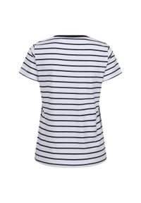 Regatta - T-shirt Damski Paski Filandra VIII. Kolor: niebieski, wielokolorowy, biały. Wzór: paski. Sport: turystyka piesza