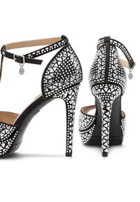 Nine West Sandały NISA SY015-1NW Czarny. Kolor: czarny. Materiał: materiał