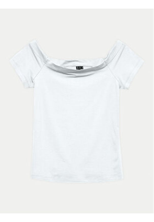 Vero Moda Bluzka Panda 10325598 Biały Regular Fit. Kolor: biały. Materiał: bawełna