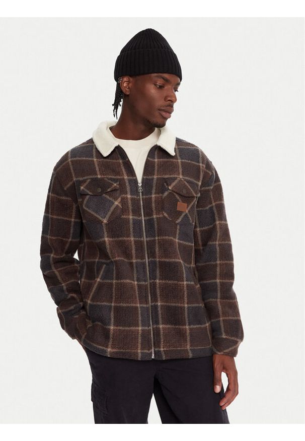 Quiksilver Kurtka przejściowa EQYPF03080 Brązowy Regular Fit. Kolor: brązowy. Materiał: bawełna
