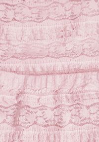 Renee - Różowy Komplet z Koronki Bluzka Longsleeve i Dopasowane Spódnico-Szorty Daera. Kolor: różowy. Materiał: koronka. Wzór: koronka #6