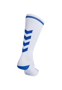 Skarpety sportowe dla dorosłych Hummel Elite Indoor Sock High. Kolor: niebieski, wielokolorowy, biały