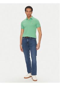 TOMMY HILFIGER - Tommy Hilfiger Polo 1985 MW0MW17771 Zielony Slim Fit. Typ kołnierza: polo. Kolor: zielony. Materiał: bawełna
