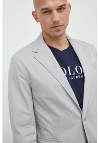 Polo Ralph Lauren marynarka męska kolor szary. Okazja: na co dzień. Typ kołnierza: polo. Kolor: szary. Styl: casual, klasyczny #6