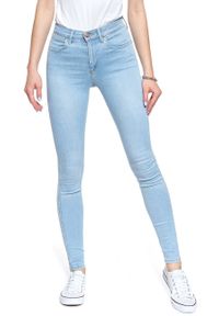 Wrangler - WRANGLER HIGH RISE SKINNY SOFT TIDE W27HUS28A 112128133. Stan: podwyższony