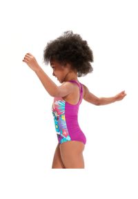 Strój pływacki jednoczęściowy dziecięcy Speedo Digital Printed Swimsuit. Kolor: fioletowy, wielokolorowy, różowy