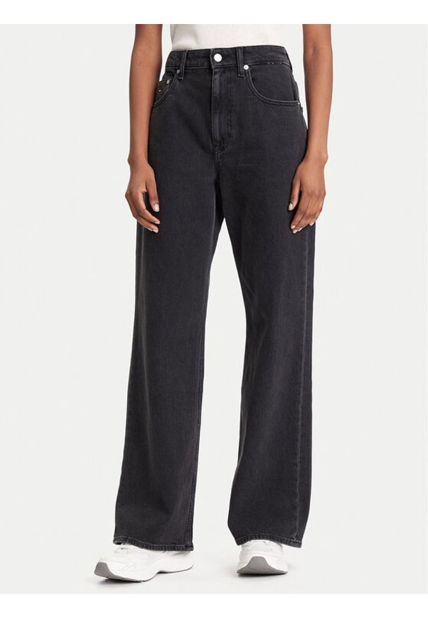 Tommy Jeans Jeansy Mia DW0DW20455 Czarny Relaxed Fit. Kolor: czarny