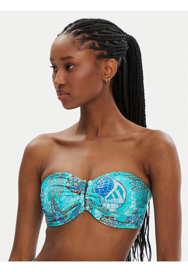 Seafolly Góra od bikini La Mer 31409DD214 Turkusowy. Kolor: turkusowy. Materiał: syntetyk