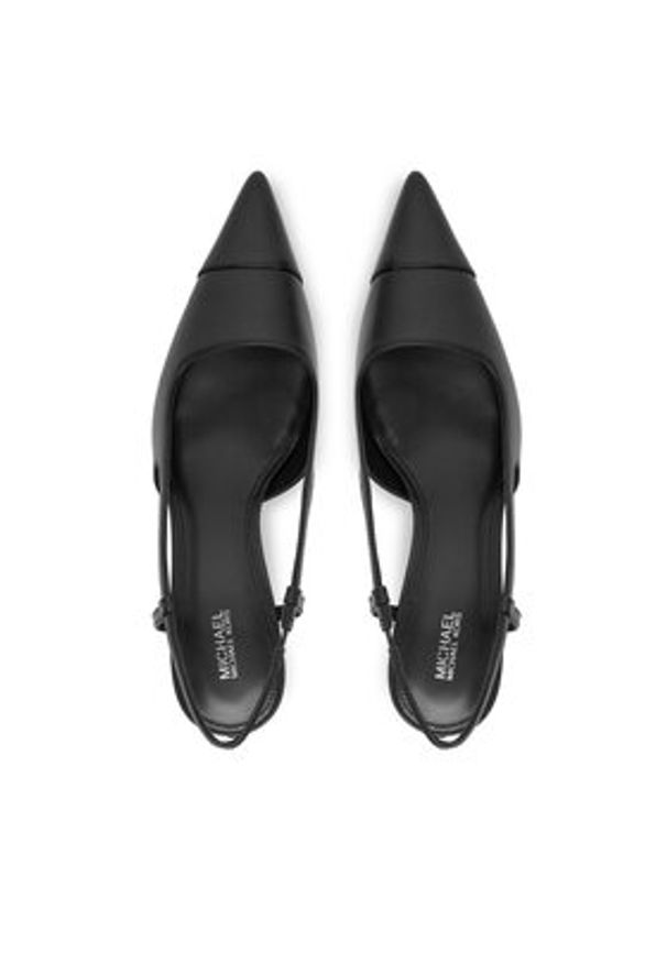 MICHAEL Michael Kors Czółenka Alora Toe Cao Mid Sling 40R6AOMS1L Czarny. Kolor: czarny. Materiał: skóra