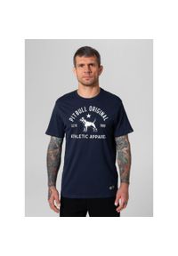 PITBULL - Koszulka bawełniana sportowa t-shirt dla dorosłych Sport Dog. Kolor: niebieski, wielokolorowy, biały. Materiał: bawełna #1