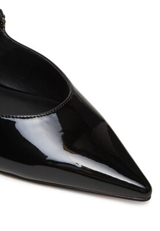 Just Cavalli Klapki 78RA3S71 ZSA38 Czarny. Kolor: czarny. Materiał: skóra