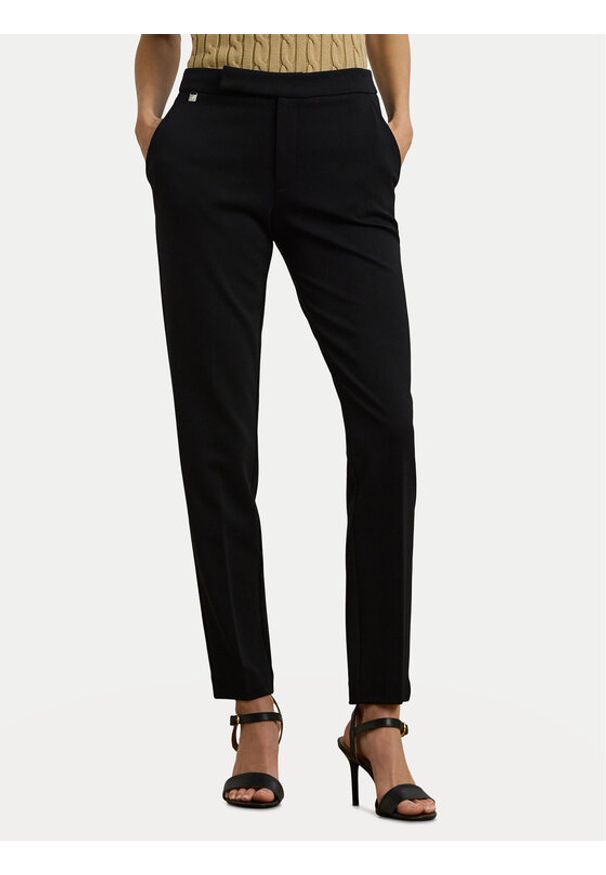 Lauren Ralph Lauren - LAUREN RALPH LAUREN Spodnie materiałowe 200758961002 Czarny Straight Fit. Kolor: czarny. Materiał: wiskoza