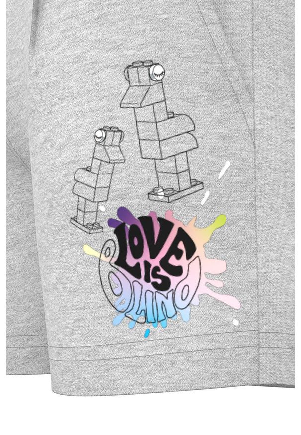 LEGO Wear - Lego Wear szorty dziecięce kolor szary. Okazja: na co dzień. Kolor: szary. Wzór: nadruk. Styl: casual
