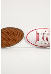 Big-Star - Big Star Tenisówki damskie kolor czerwony. Nosek buta: okrągły. Zapięcie: sznurówki. Kolor: czerwony. Materiał: guma