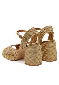 Castañer Espadryle Valle/142 023116 Złoty. Kolor: złoty. Materiał: materiał #3