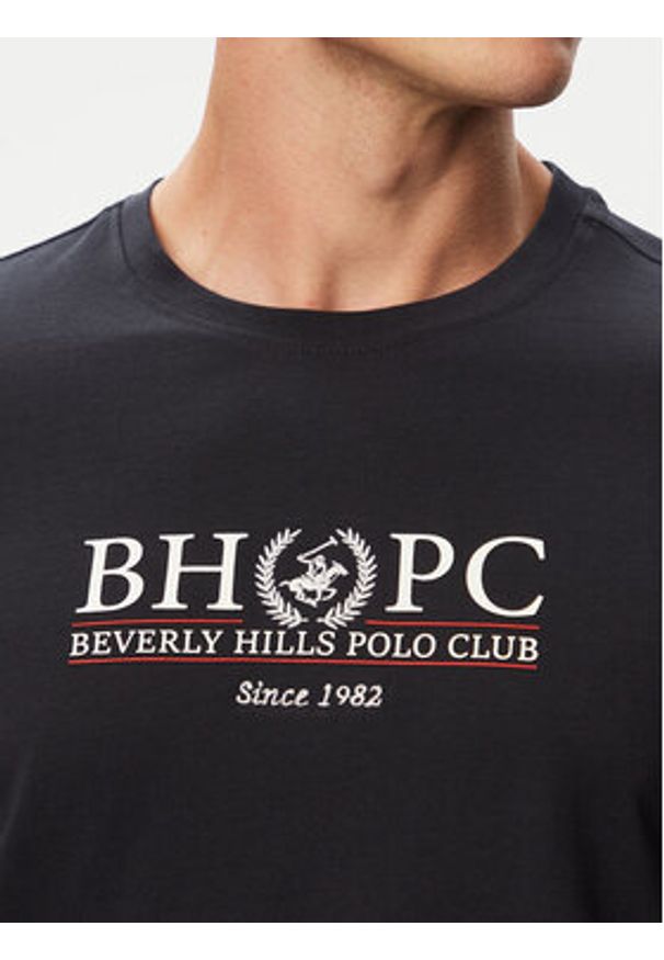 Beverly Hills Polo Club T-Shirt P-SS26M-TS2450043NVY Granatowy Regular Fit. Typ kołnierza: polo. Kolor: niebieski. Materiał: bawełna