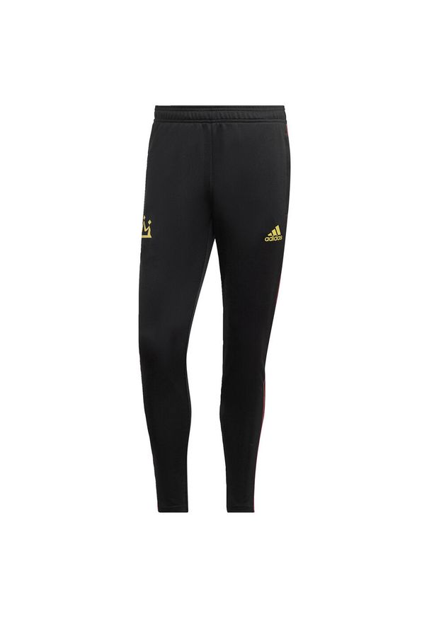 Adidas - Jogging adidas Salah. Kolor: czarny. Sport: bieganie