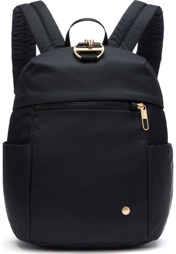 Pacsafe Plecak mini damski antykradzieżowy 8L Pacsafe Citysafe Econyl - czarna. Kolor: czarny