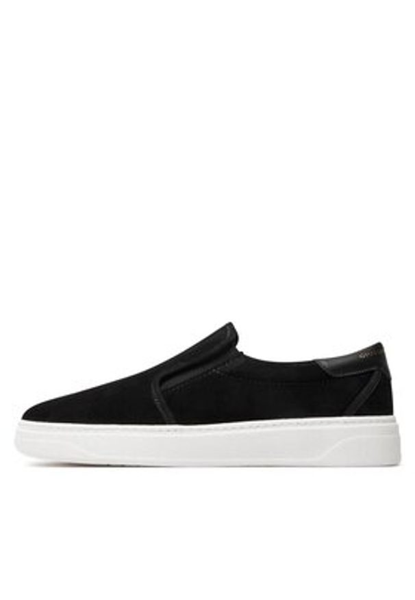 Giuseppe Zanotti Sneakersy RM40027 Czarny. Kolor: czarny. Materiał: welur, skóra