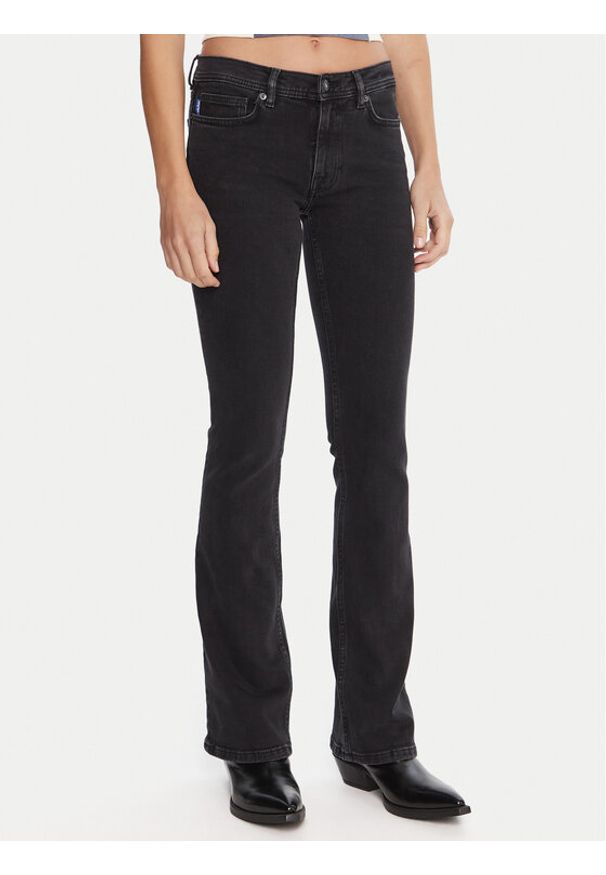 Hugo - HUGO Jeansy Getti_B 50546332 Czarny Flare Fit. Kolor: czarny