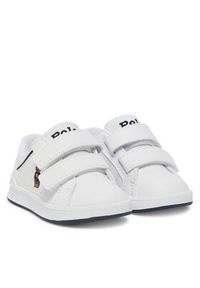 Polo Ralph Lauren Sneakersy Heritage Court IV Ezz Bear RL02931101 Biały. Kolor: biały. Materiał: skóra