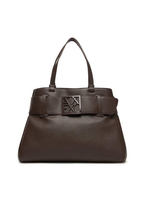 Armani Exchange Torebka XW000284 AF11902 U6304 Brązowy. Kolor: brązowy. Materiał: skórzane