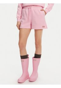 Hunter Szorty sportowe Lunan HARW0058251 Różowy Regular Fit. Kolor: różowy. Materiał: bawełna