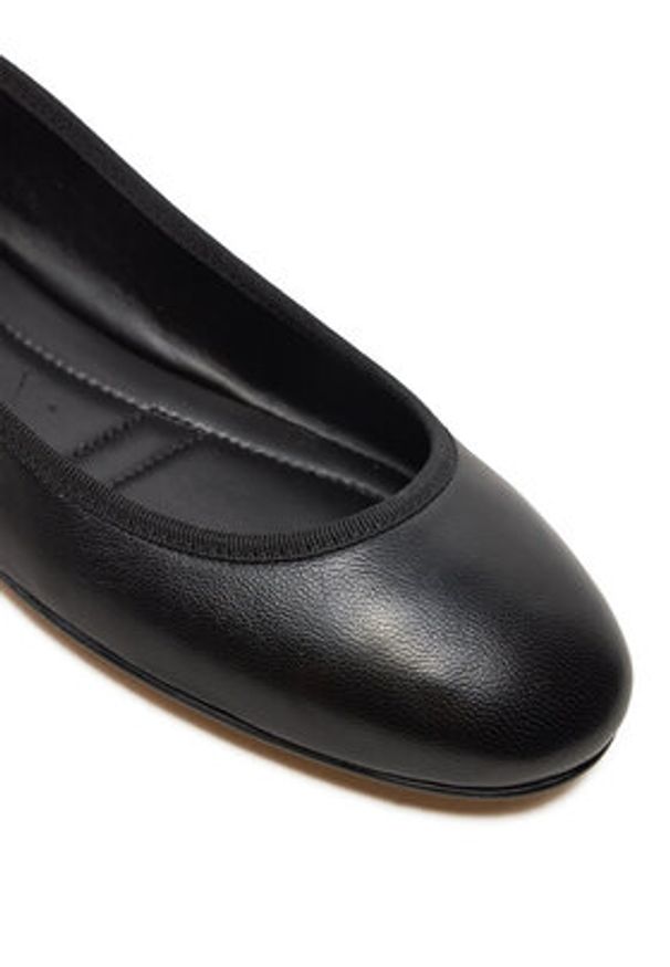 Karl Lagerfeld - KARL LAGERFELD Baleriny Karo KL40124 Czarny. Kolor: czarny. Materiał: skóra