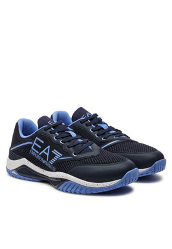 EA7 Emporio Armani Sneakersy X8X192 XK407 U247 Granatowy. Kolor: niebieski. Materiał: skóra