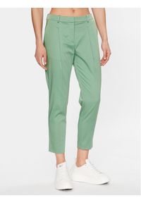 BOSS - Boss Spodnie materiałowe 50488135 Zielony Relaxed Fit. Kolor: zielony. Materiał: materiał, bawełna