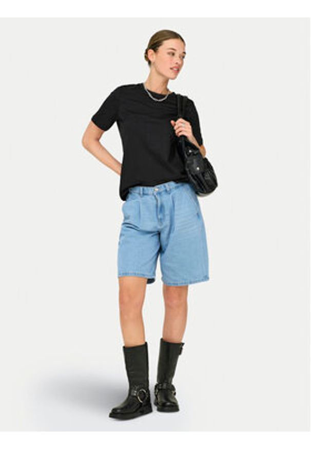 only - ONLY T-Shirt Freja 15367970 Czarny Regular Fit. Kolor: czarny. Materiał: bawełna