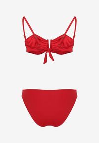 Renee - Czerwone Bikini Dwuczęściowe Biustonosz z Metaliczną Wstawką i Majtki Elastyczne Adrastea. Kolor: czerwony #2