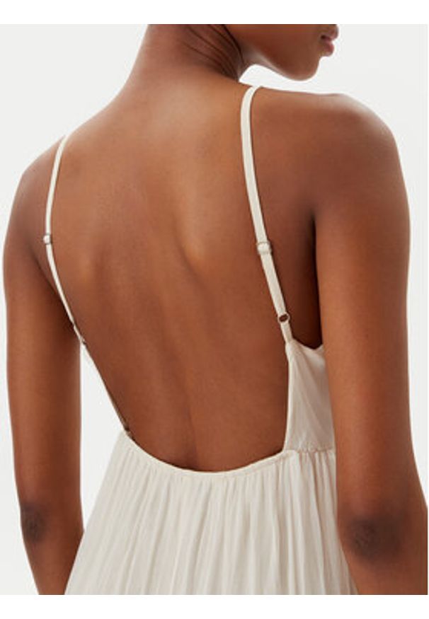 Haveone Sukienka letnia AFF-N011 Écru Loose Fit. Materiał: wiskoza. Sezon: lato