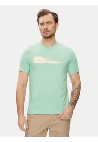 Calvin Klein T-Shirt Brush Logo K10K113113 Zielony Regular Fit. Kolor: zielony. Materiał: bawełna #1