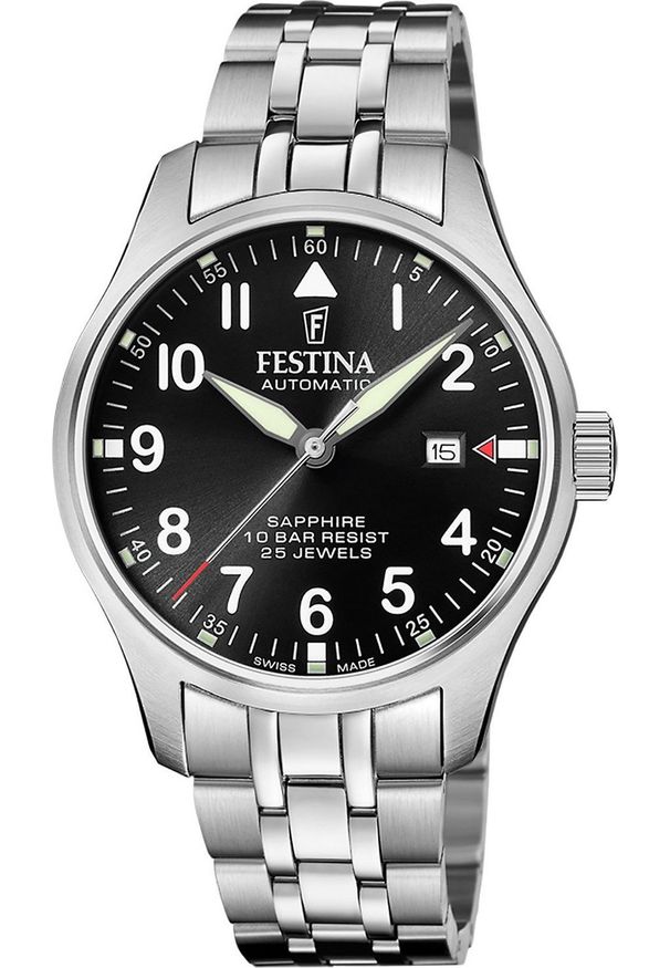 Zegarek Festina Zegarek męski Festina F20151-D srebrny. Kolor: srebrny