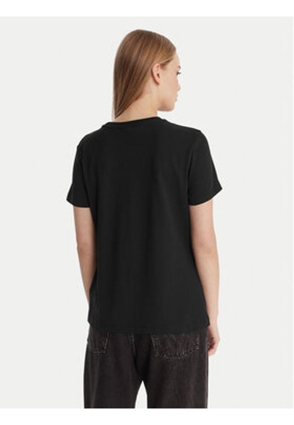 Guess T-Shirt V6RI12 J1314 Czarny Regular Fit. Kolor: czarny. Materiał: bawełna