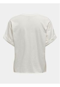 only - ONLY T-Shirt Lucy 15316637 Biały Regular Fit. Kolor: biały. Materiał: bawełna