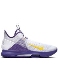 Buty koszykarskie męskie Nike Witness 4 Lebron James. Zapięcie: sznurówki. Kolor: fioletowy, wielokolorowy. Materiał: materiał. Szerokość cholewki: normalna. Sport: koszykówka