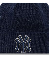 New Era Czapka World Series Patch New York Yankees Cuff Knit Beanie 60580731 Granatowy. Kolor: niebieski. Materiał: akryl, materiał #2