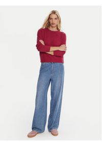 Kappa Sweter 65116CW Różowy Regular Fit. Kolor: różowy. Materiał: wełna #4