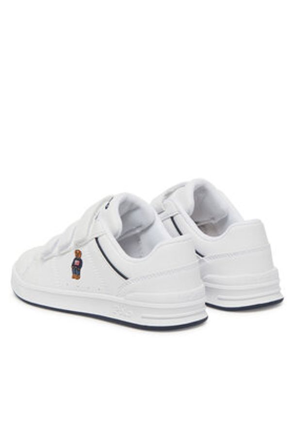 Polo Ralph Lauren Sneakersy Heritage Court IV Ezz Bear RL02939101 Biały. Kolor: biały. Materiał: skóra